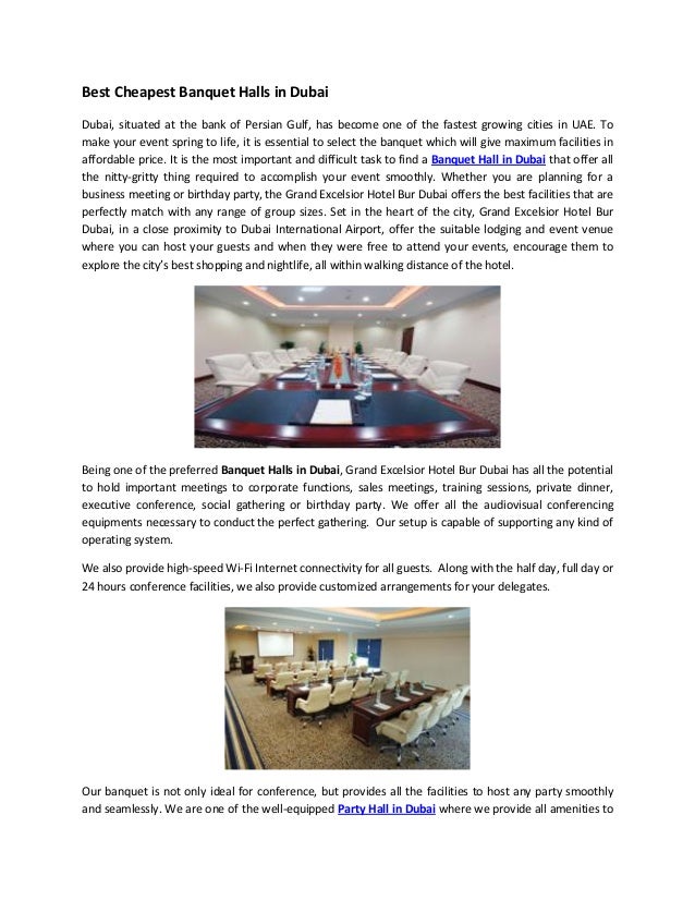 Banquet Halls In Dubai And Birthday Party Hall In Dubai