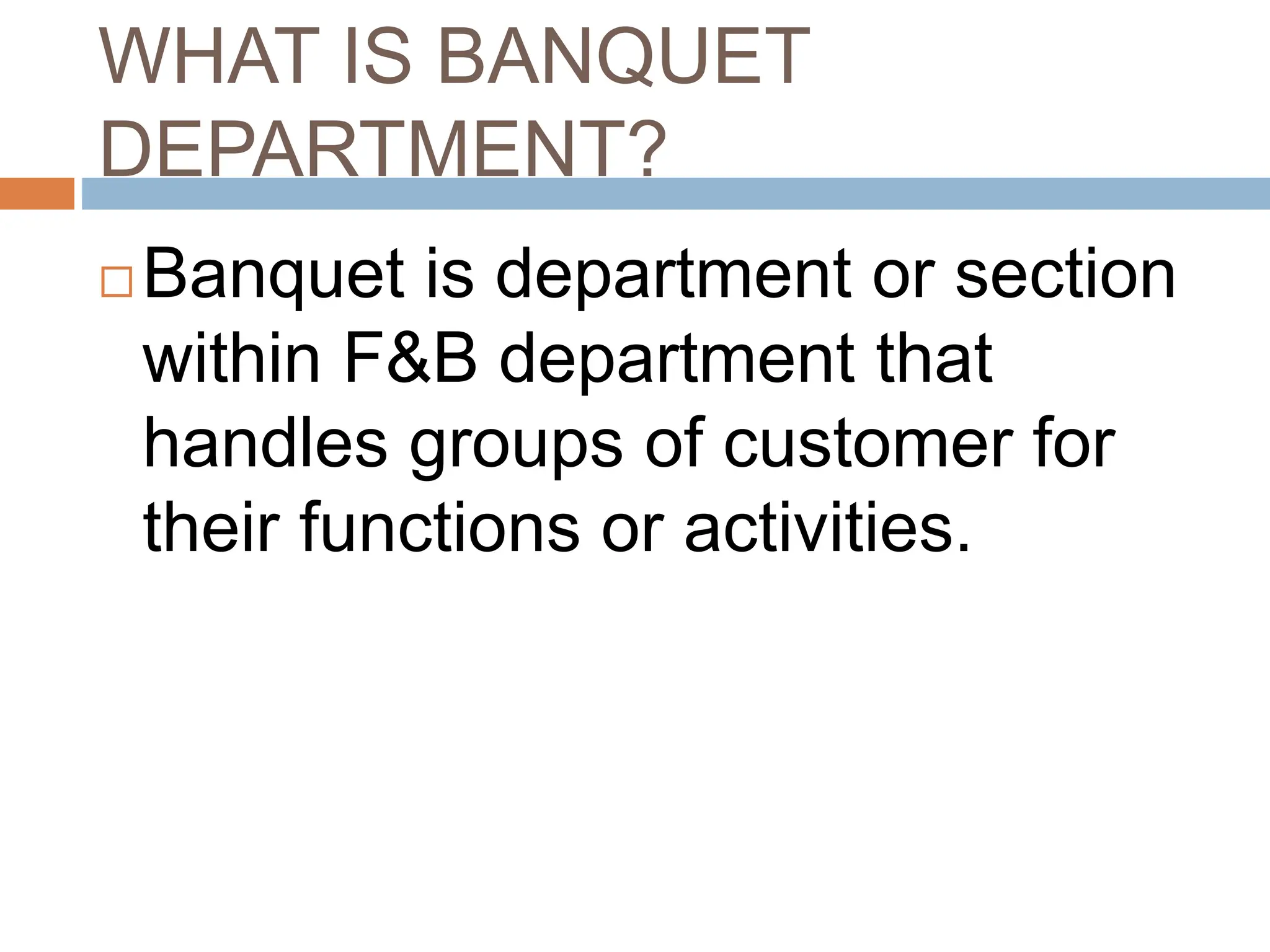banqueting.ppt