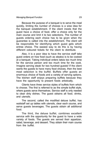 understanding banquet event orders | pdf | menu |... Banquet Management -- Aggarwal, D. K. .pdf
