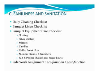 Banquet server basic skill training | PDF