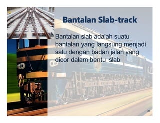 Materi Jalan Rell tentang bantalan jalan rell | PPTX