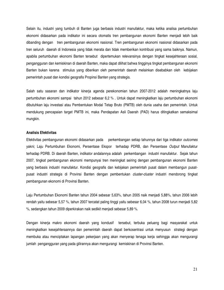 Laporan Akhir Ekpd 2009 Banten Untirta