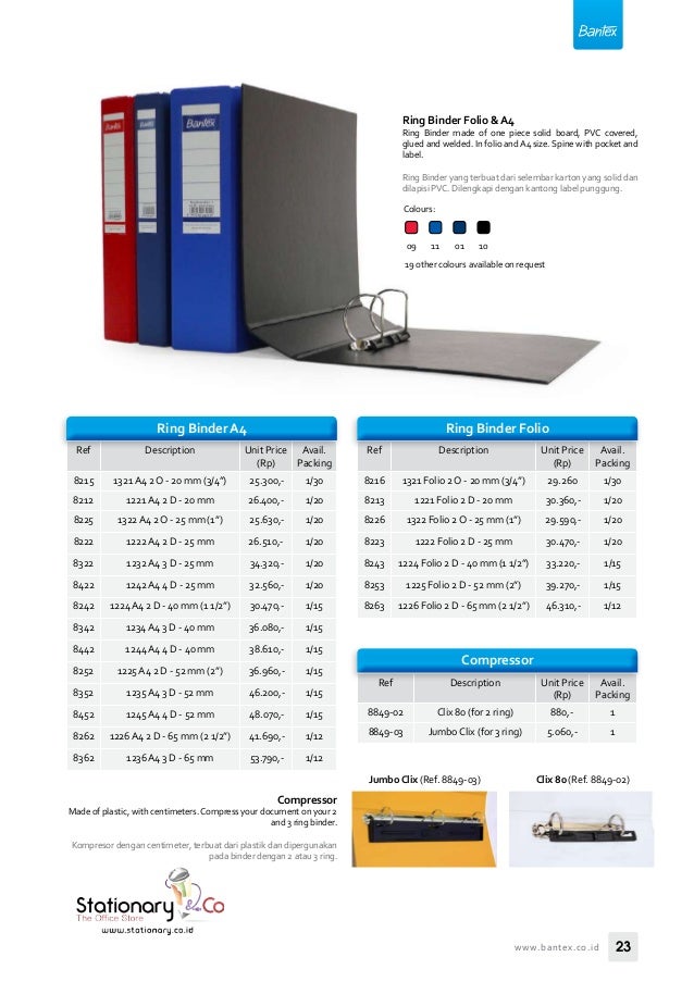 Bantex catalogue 2018