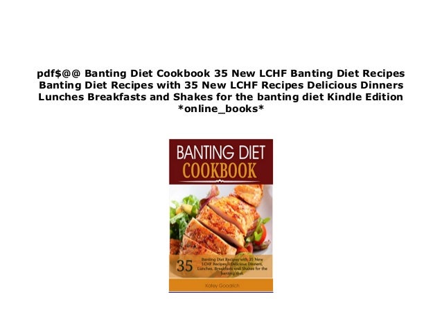 ~[FREE_EBOOK]~ Banting Diet Cookbook 35 New LCHF Banting Diet Recipes ...