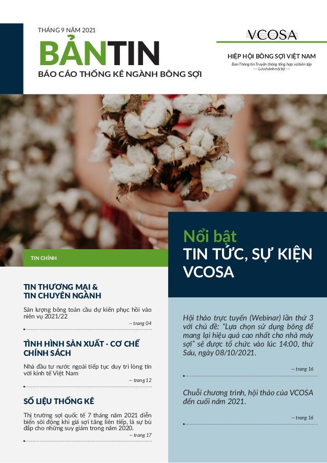 VCOSA Báo Cáo Thống Kê Cập Nhật Ngành Bông - Sợi - Tháng 9.2021 2 vcosa bo co thng k cp nht ngnh bng si thng 92021 1 638