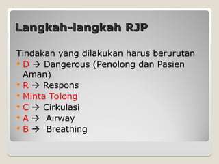 Bantuan hidup dasar sebagai pertolongan pertama pada henti jantung | PPT