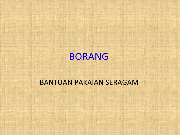 Bantuan Pakaian Seragam Terkini