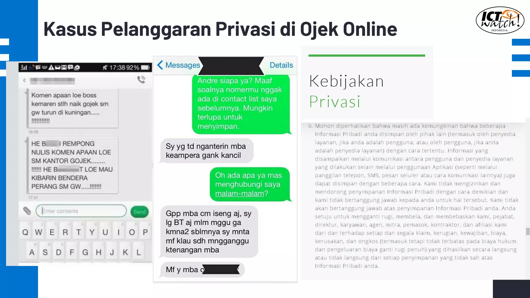 Kasus Pelanggaran Privasi di Ojek Online
 