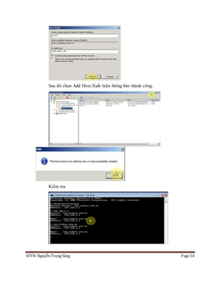 SVTH: Nguyễn Trọng Sáng Page 54
Sau đó chọn Add Host.Xuất hiện thông báo thành công.
Kiểm tra
 