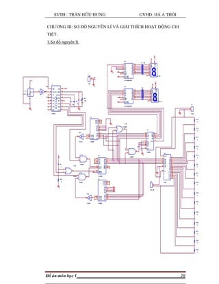 SVTH : TRẦN HỮU HƯNG GVHD: HÀ A THỒI
Đồ án môn học 1 28
CHƯƠNG III: SƠ ĐỒ NGUYÊN LÍ VÀ GIẢI THÍCH HOẠT ĐỘNG CHI
TIẾT.
1.Sơ đồ nguyên lí.
 