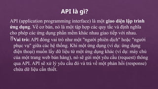 N Api B Công cụ phát triển API bằng ngôn ngữ javaScript | PPTX