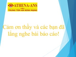 Cảm ơn thầy và các bạn đã
lắng nghe bài báo cáo!
 