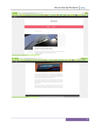 Báo cáo thực tập Wordpress 2015
35
 