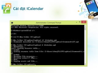 Cài đặt iCalendar
 