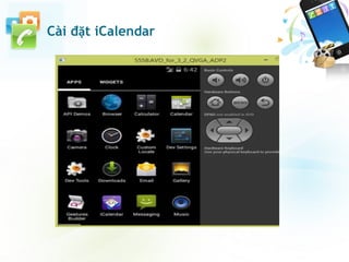 Cài đặt iCalendar
 