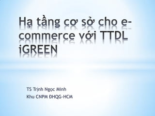 TS Trịnh Ngọc Minh
Khu CNPM ĐHQG-HCM
 
