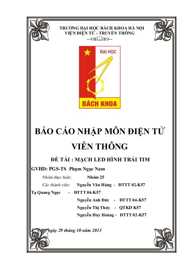 Bao cao nhap mon dien tu vien thong