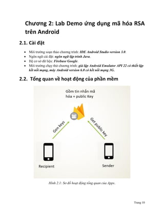 Báo cáo tốt nghiệp Android RSA mã hóa | PDF