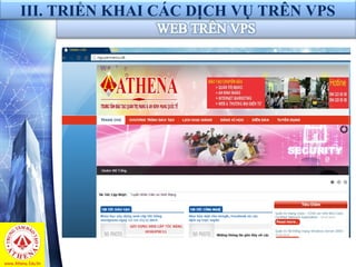 III. TRIỂN KHAI CÁC DỊCH VỤ TRÊN VPS
 