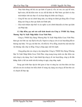 Bao cao thuc tap tong hop cong ty cieza vinh phuc | DOCX