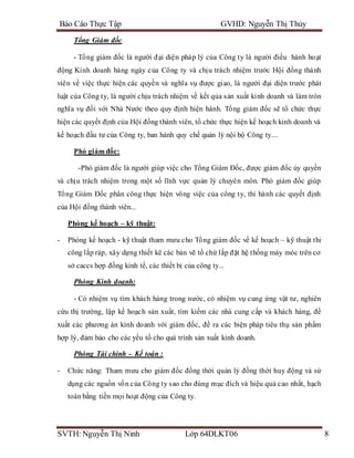 Bao cao thuc tap tong hop cong ty cieza vinh phuc | DOCX
