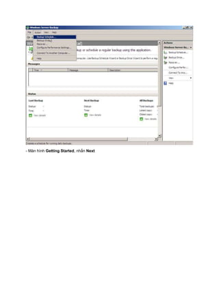 - Màn hình Getting Started, nhấn Next
 