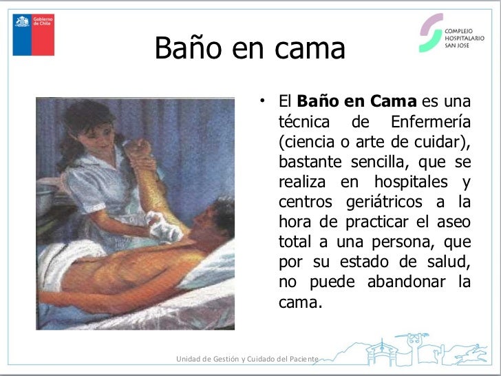 Baño en cama