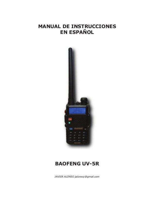 Baofeng uv5r manual