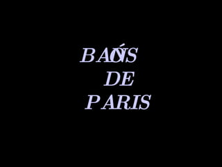 BAÑOS DE PARIS