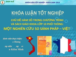 Sinh viên thực hiện:
c Hưng
ng viên ng n:
n Kiêm Minh
 