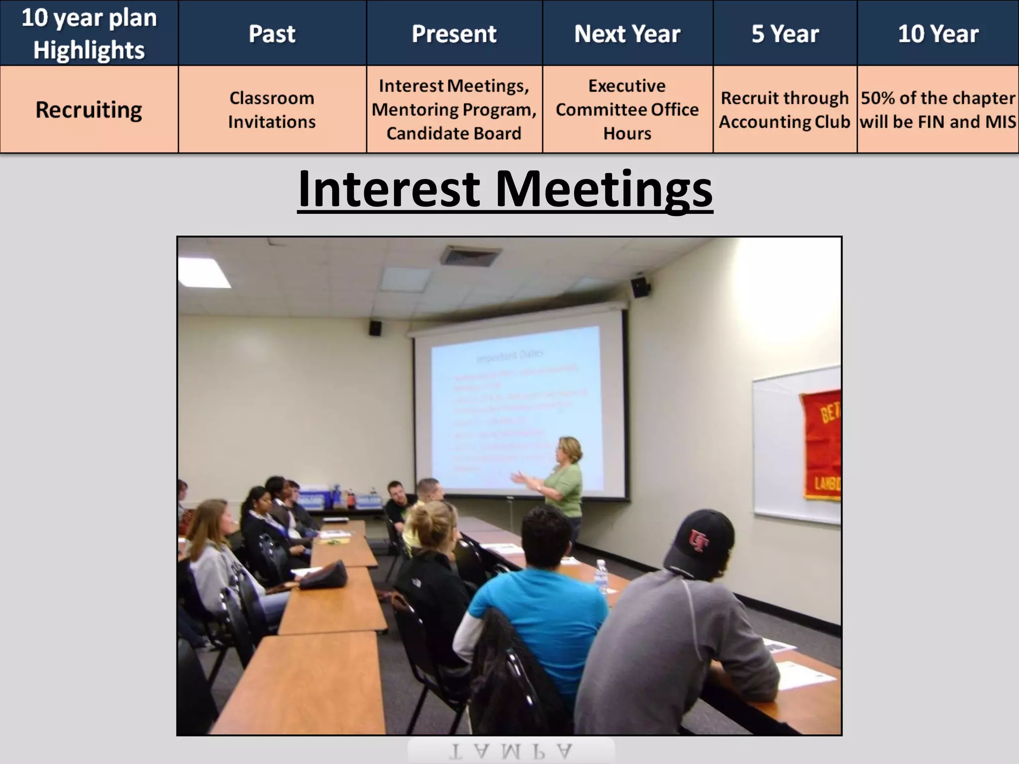 Interest Meetings 