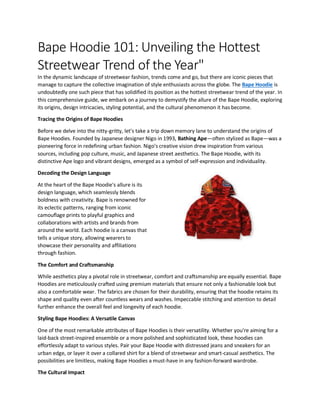 Streetwear: A Cultural Phenomenon