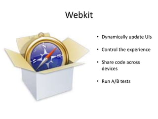 WebkitDynamically update UIs