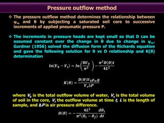 Unsaturated hydraulic conductivity of soil | PPTX