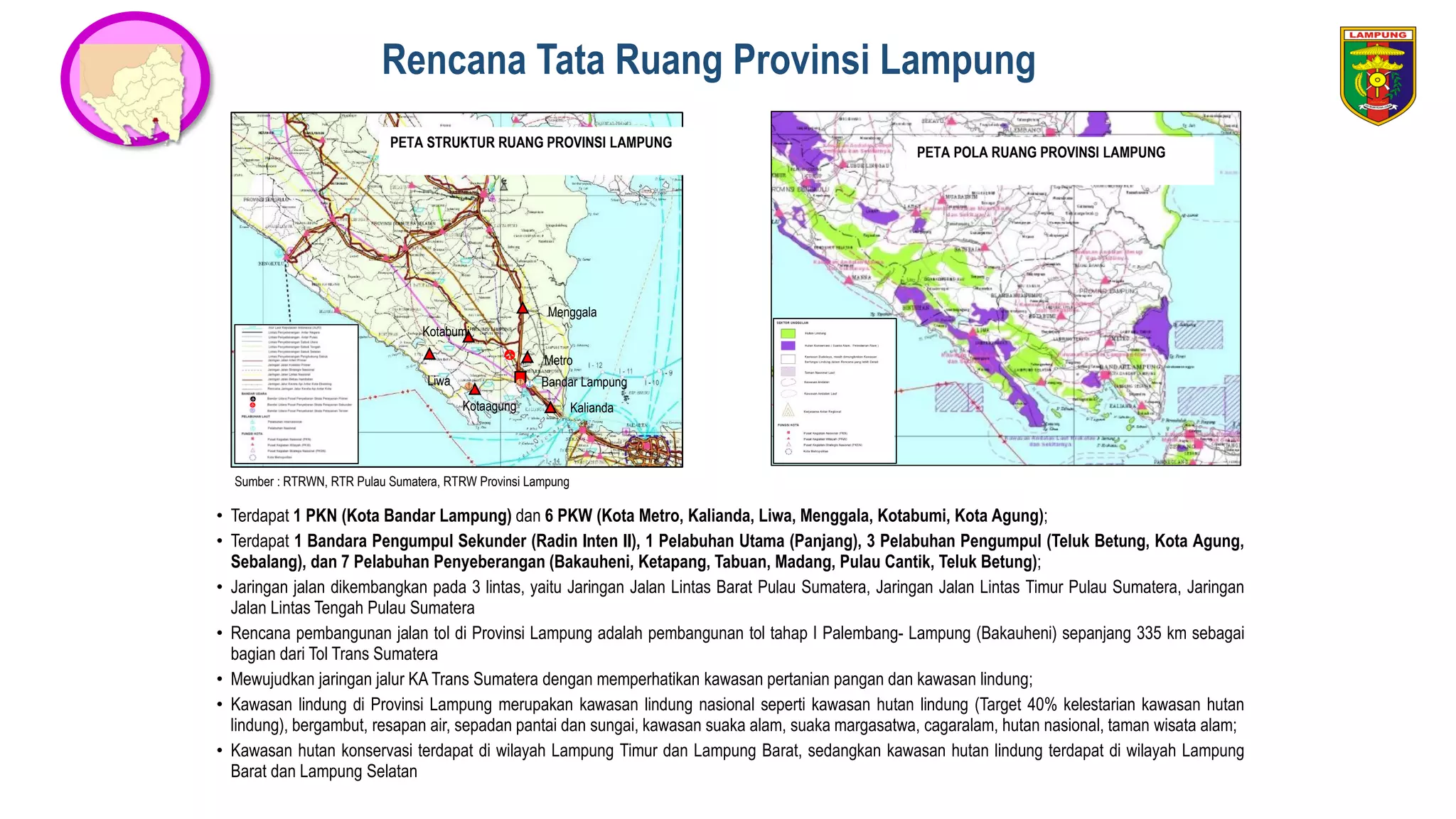Peta Rtr Bappeda kawasan peruntukan industri dalam rtrw provinsi lampung 5 | PDF