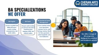 BA Program at Cheran Arts and Science College | PDF