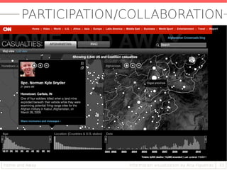 PARTICIPATION/COLLABORATION
33Information visualization by Ana FigueirasHome and Away
 