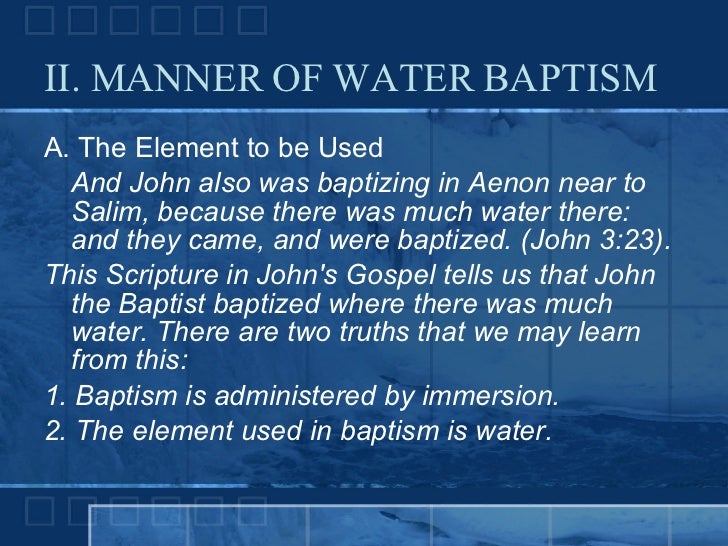 Baptism In Jesus Name