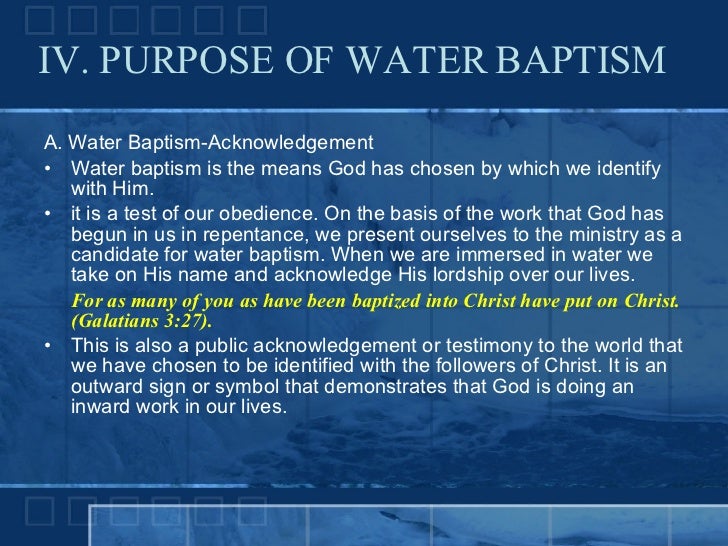 bible verses about water baptism 2018