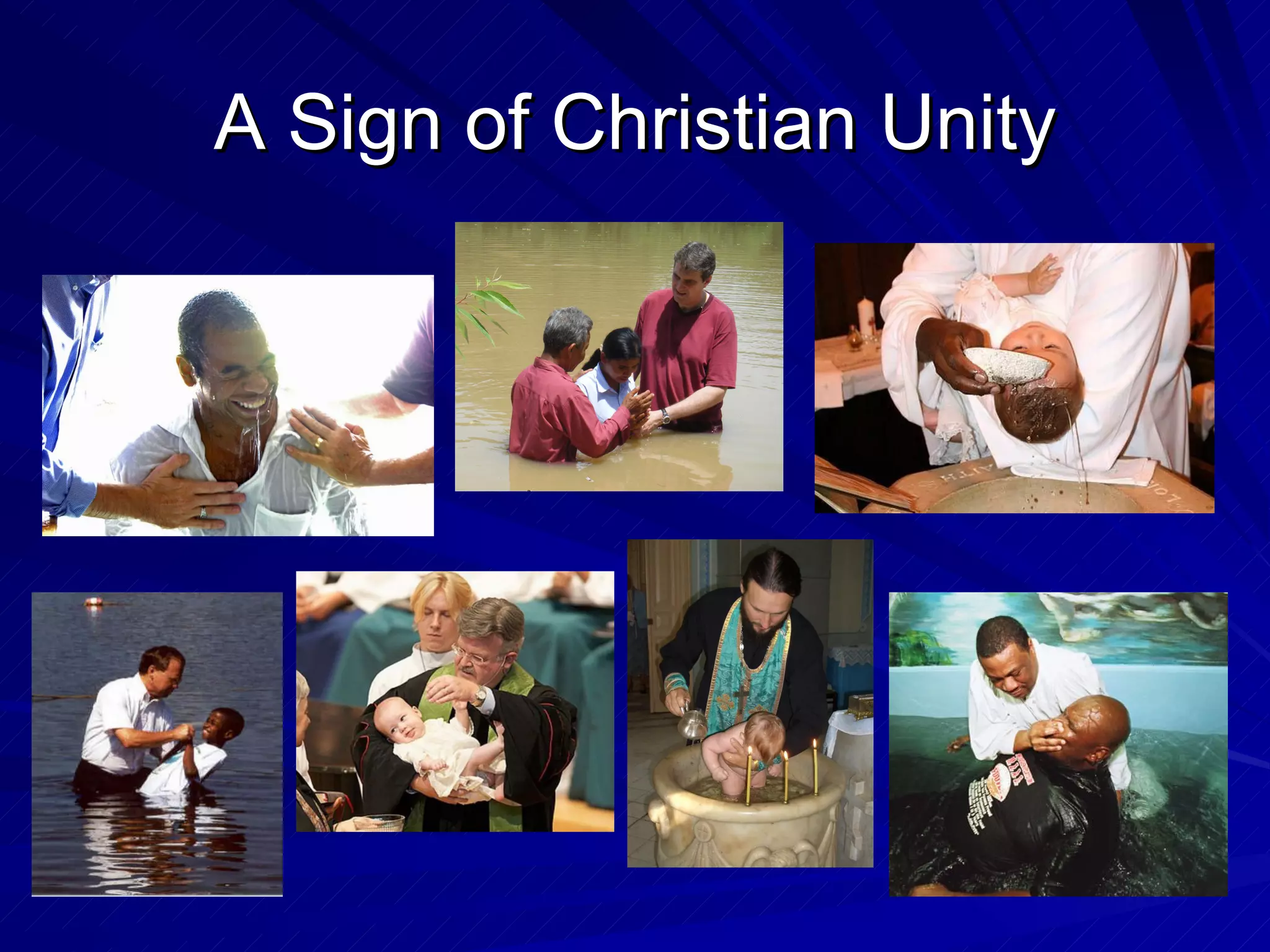 A Sign of Christian Unity
 