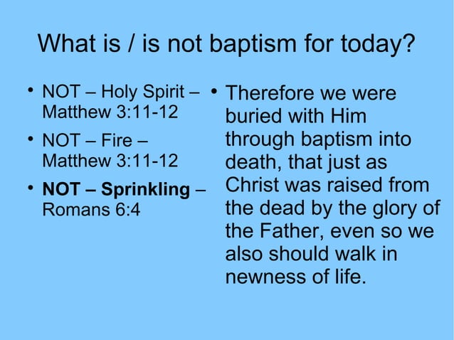 Baptism Chart Ppt Free Download