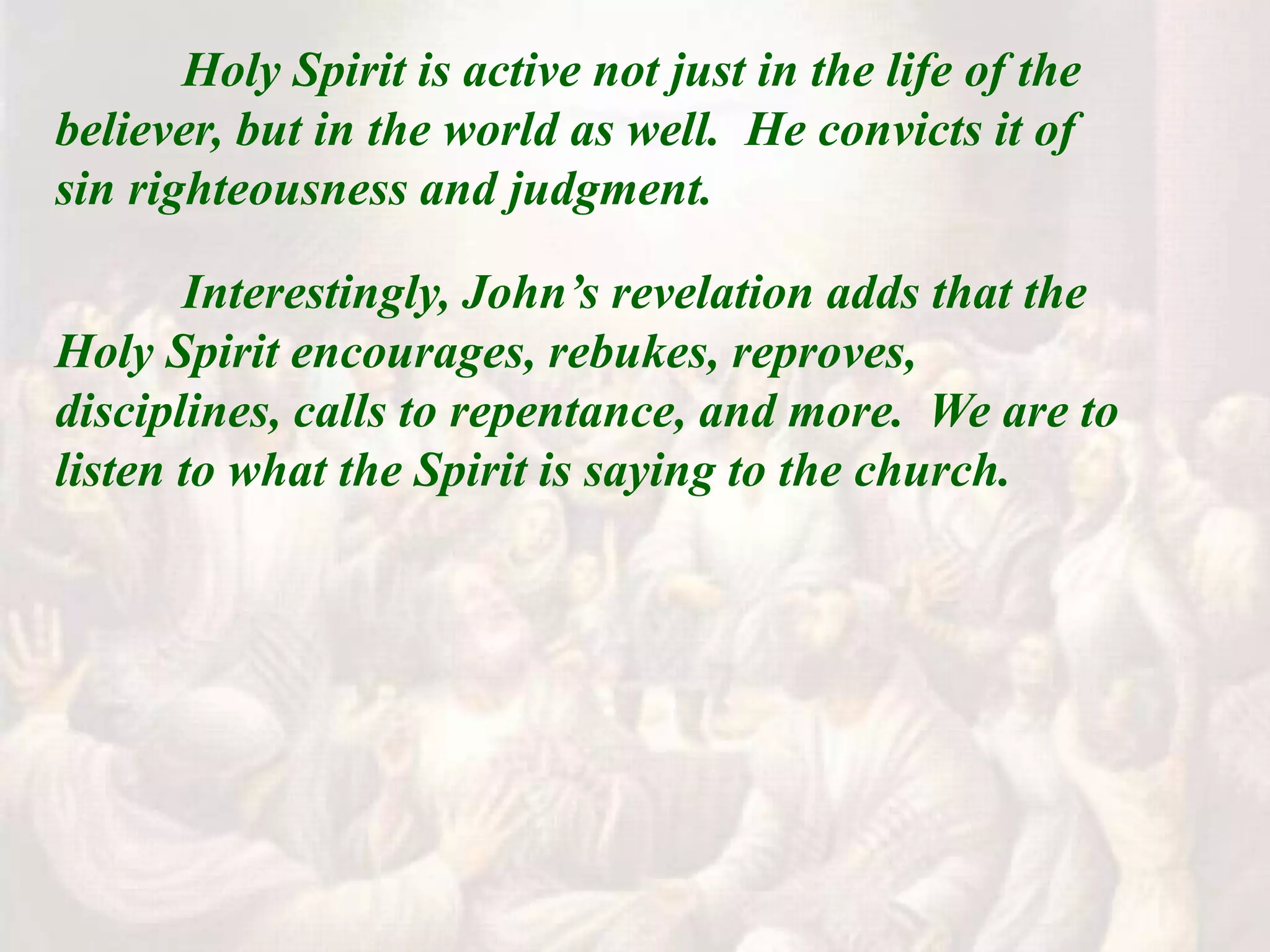 Baptism in the holy spirit | PPT