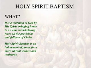 Baptism in the holy spirit | PPT