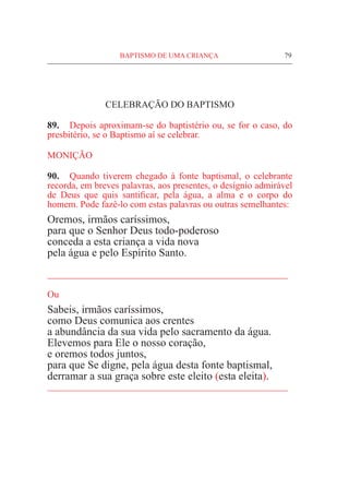 Celebração do Baptismo | PDF
