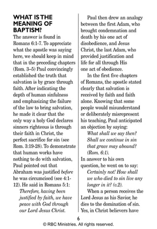 Baptism The Lords Supper | PDF