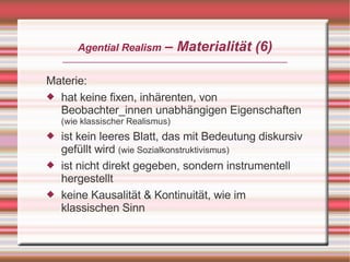 Karen Barad: Agential Realism