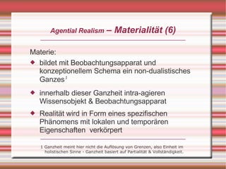 Karen Barad: Agential Realism