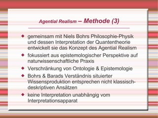 Karen Barad: Agential Realism