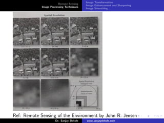 Image Processing Techniques: Remote Sensing Perspective | PDF