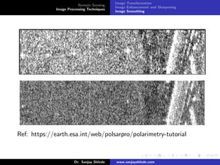 Image Processing Techniques: Remote Sensing Perspective | PDF